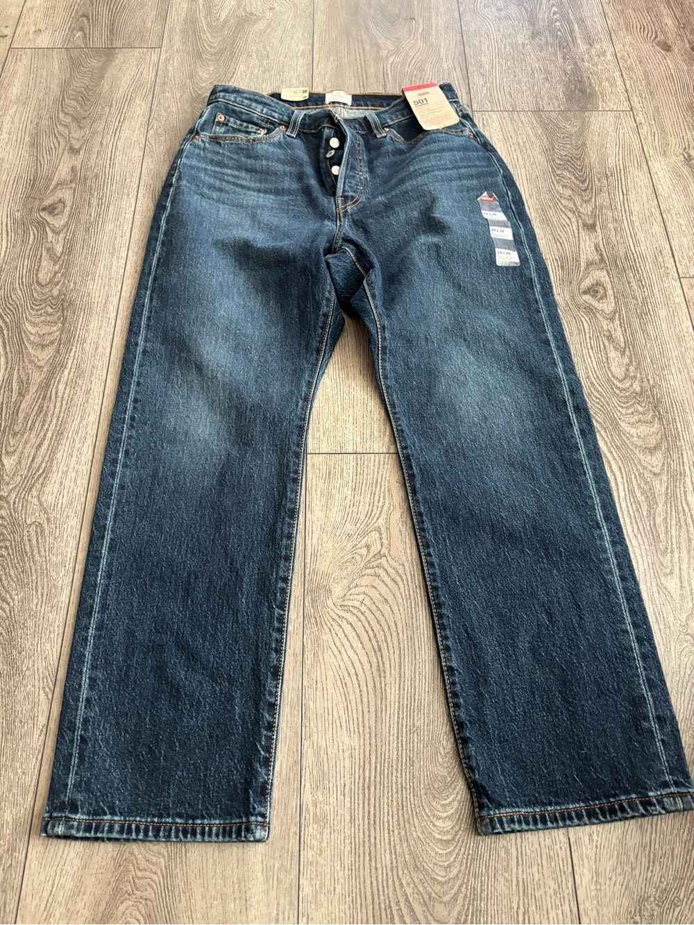 Levi's woman’s  Dark Blue 501  curve Original  Jeans